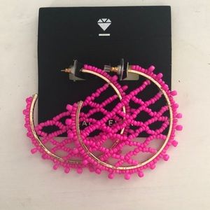 BaubleBar Hot Pink Statement Earrings